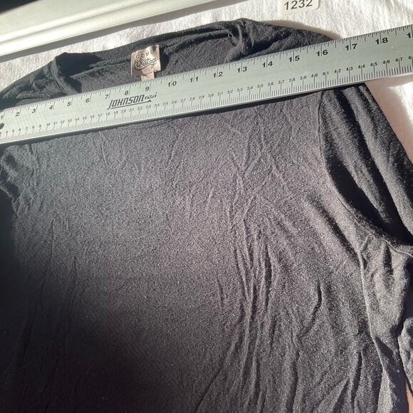 Como Vintage Women’s Long Sleeve Screw Neck T-shirt size L, Black & Red - Picture 2 of 9